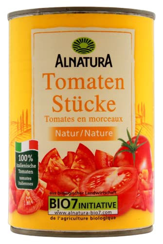 Alnatura Tomaten Stücke Natur vegan, 12er Pack (12 x 240g) von ALNATURA