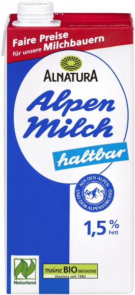 Alnatura Alpenmilch haltbar 1,5% von Alnatura