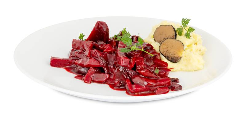 Beet Bourguignon mit getrüffeltem Kartoffelpüree von Alois Dallmayr KG