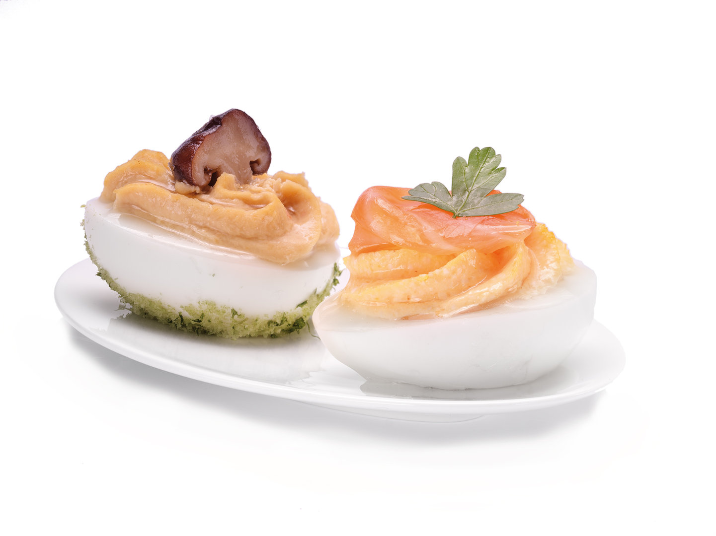 Eier im Set mit Lachs und Hummus von Alois Dallmayr KG