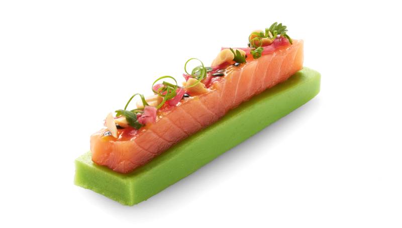 Lachs, Avocado, Passionsfrucht von Alois Dallmayr KG