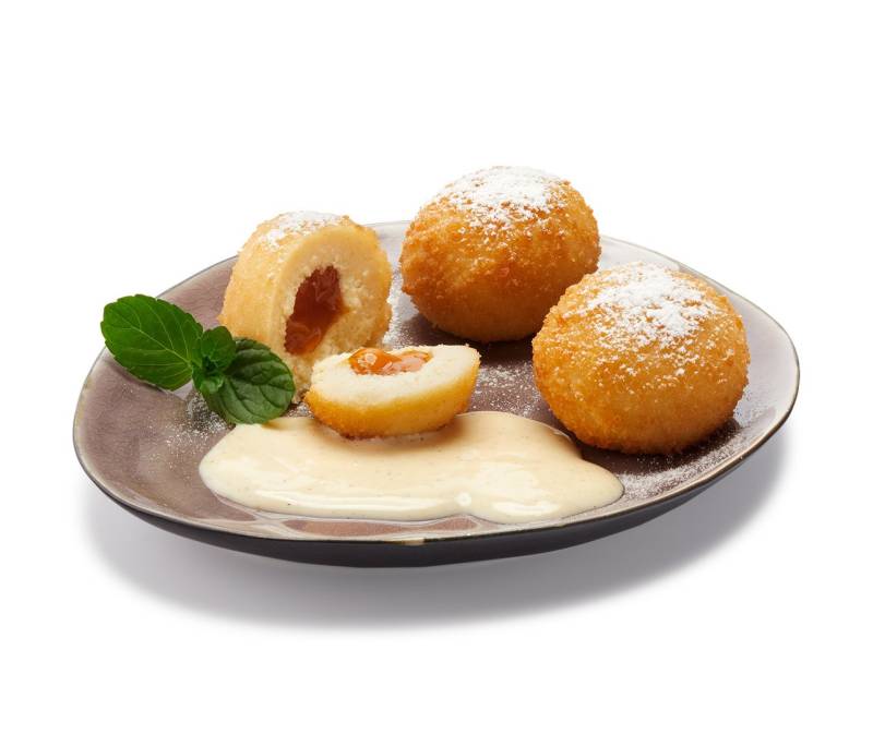 Marillenknödel mit Vanillesauce von Alois Dallmayr KG