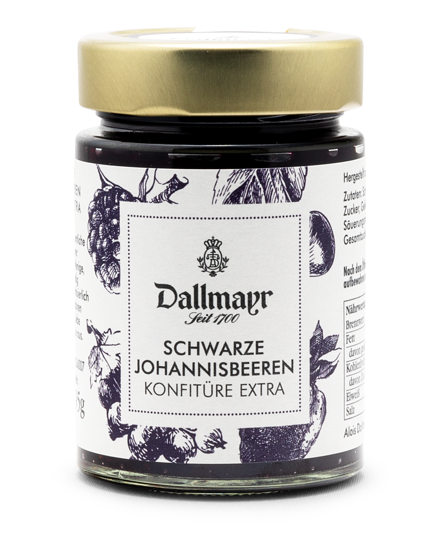 Schwarze Johannisbeerenkonfitüre extra Dallmayr von Alois Dallmayr KG