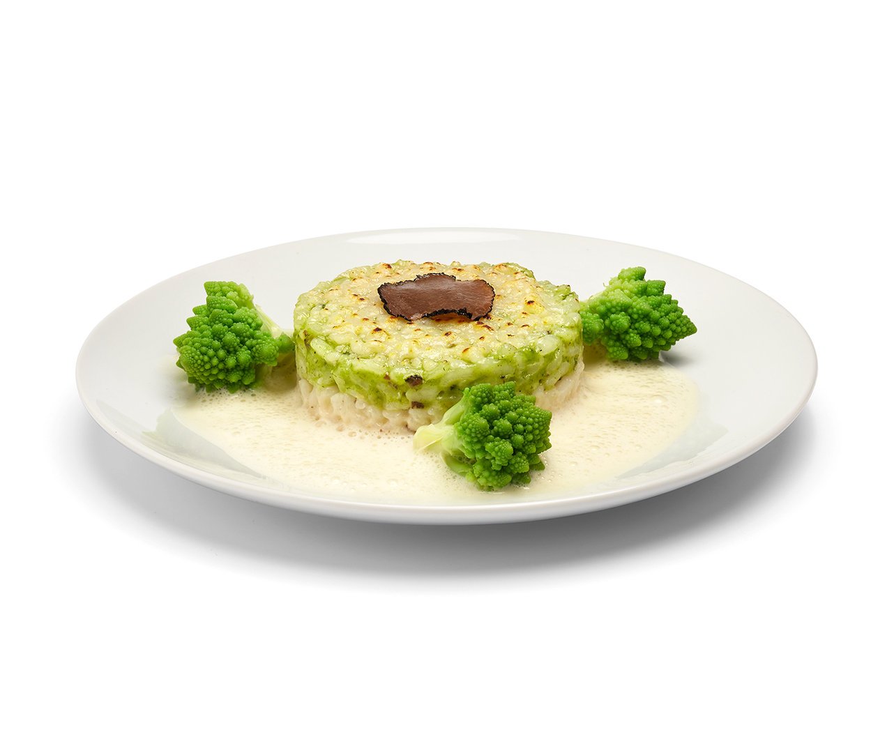 Trüffelrisotto mit Champagnersauce und Romanesco, für 2 Personen von Alois Dallmayr KG