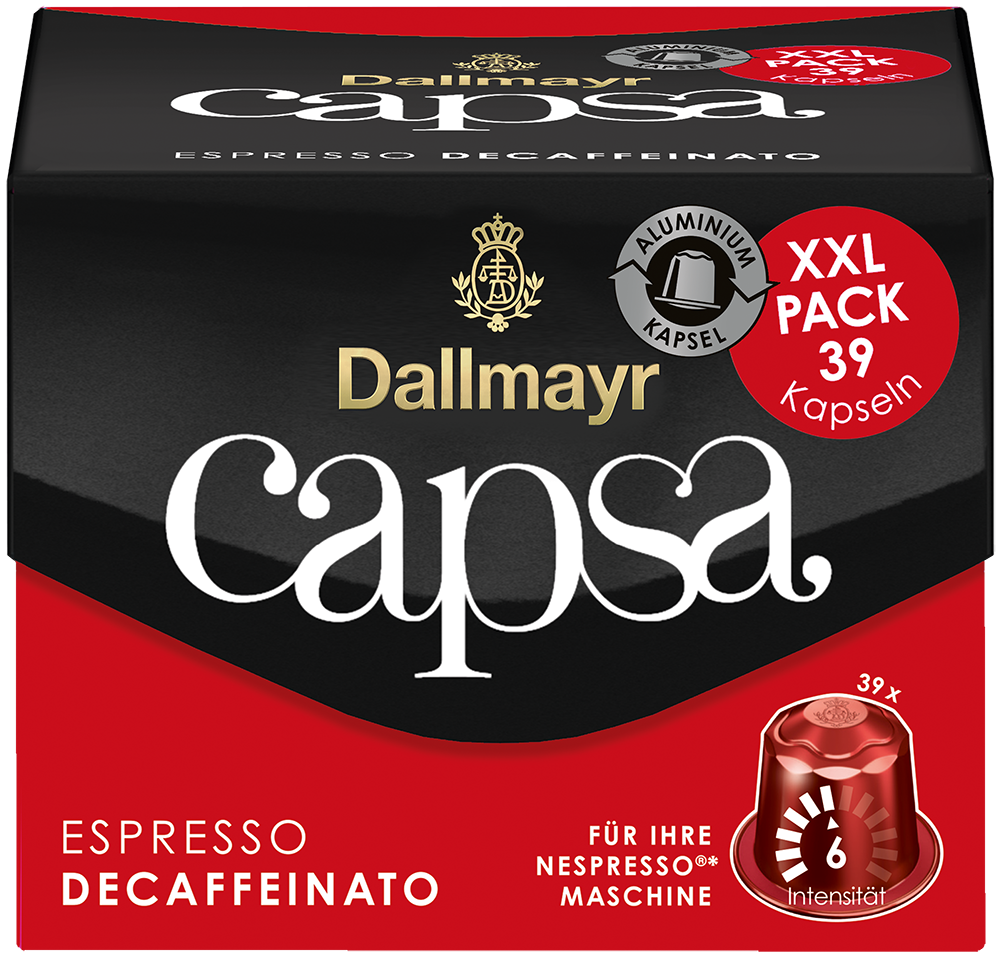 capsa Espresso Decaffeinato XXL von Alois Dallmayr Kaffee OHG