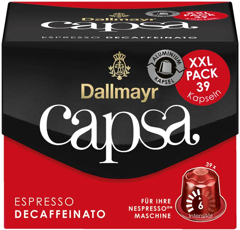 capsa Espresso Decaffeinato XXL von Alois Dallmayr Kaffee OHG