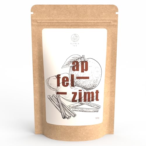 Alpaca Tea | Apfel Zimt | Früchteteemischung | lose | wiederverschließbar (100g) von Alpaca Tea