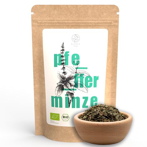 Alpaca Tea | Bio Pfefferminztee | DIE MILDE | lose getrocknete Pfefferminze | mild und natürlich (Grober Schnitt (400g)) von Alpaca Tea