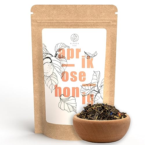 Alpaca Tea | Grünteemischung | lose | wiederverschließbar (Aprikose Honig, 500g) von Alpaca Tea