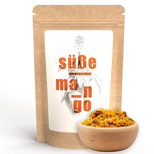 Alpaca Tea | Mango | Früchteteemischung | lose | wiederverschließbar (Süße Mango, 500g) von Alpaca Tea