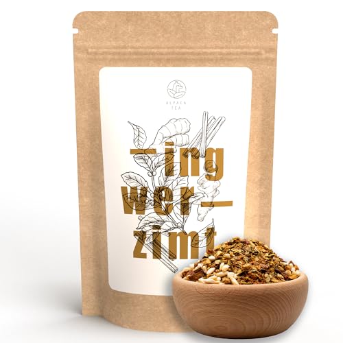 Alpaca Tea | Mate Ingwer Zimt | Gewürzteemischung | lose | wiederverschließbar (100g) von Alpaca Tea