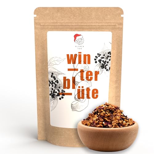 Alpaca Tea | Wintertee | lose Früchteteemischung für die kalten Monate | natürlich ohne Koffein | ebenfalls geeignet als Basis für Früchtepunsch und Glühwein (100g, Winterblüte) von Alpaca Tea