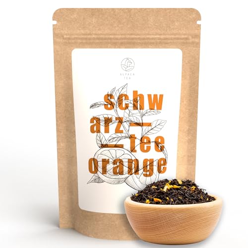 Alpaca Tea | lose Schwarzteemischung | wiederverschließbar (Schwarztee Orange, 500g) von Alpaca Tea