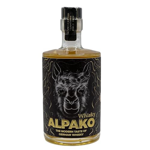 Alpako Whisky, Deutscher Single Malt Whisky, Ex-Bourbon Fass, 0,5 l, 40% Vol. von Alpako