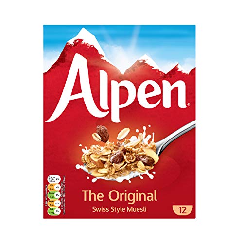 Alpen Müsli Original (1 x 550 g) – gesundes Frühstück im Schweizer Stil – Leckere Cerealien mit vielen Ballaststoffen und 100 % natürlichen Zutaten – Nutri-Score A von Alpen