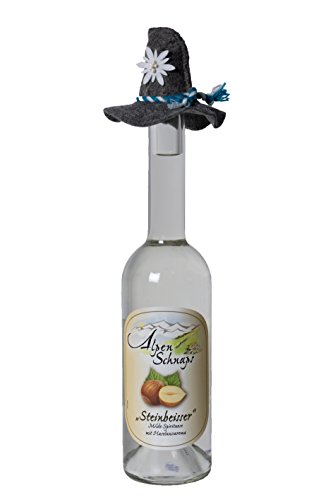 Alpenschnaps | Steinbeisser | 1 x 500ml | Haselnuss | pures Alpenglück im Glas von Alpenschnaps Steinbeisser Haselnuss 0,5 Liter