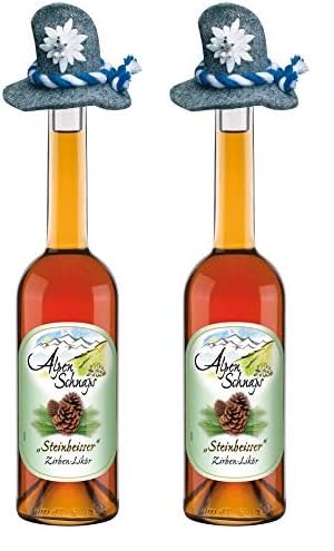 Alpenschnaps | Steinbeisser | 1 x 500ml | Zirbe Obstbrände | pures Alpenglück im Glas | Premium–Schnaps (Packung mit 2) von Alpenschnaps