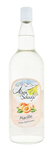 Alpenschnaps Steinbeisser Marille (1l) – Milder, aromatischer Marillenschnaps – Obstbrand mit Rezeptur aus dem Alpenland – Schnaps für den Genuss nach dem Essen – 35 % Vol. von Alpenschnaps