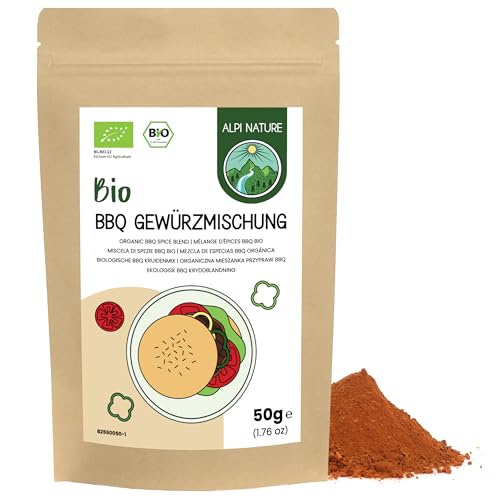 BBQ Rub Gewürzmischung BIO 50g von Alpi Nature, bio BBQ Gewürz, BBQ Gewürzmischung bio, Steak Gewürz, Barbecue Rub, Steak Rub, Fleisch Gewürzmischung, Marinade für Fleisch von Alpi Nature