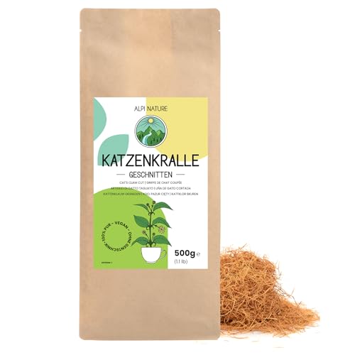 Katzenkralle 500g von Alpi Nature, Tee lose, Cats Claw getrocknet und geschnitten zur Zubereitung von Kräutertee und Katzenkralle Tee von Alpi Nature