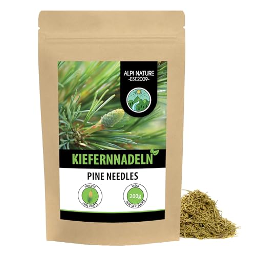 Kiefernnadeltee (200g), Kiefernadel Tee, Kiefernnadeln geschnitten, Kräutertee 100% natürlich, ohne Zusätze von Alpi Nature