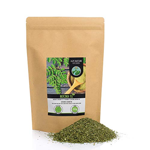 Moringa Tee (250g), geschnitten, Moringatee schonend getrocknet, 100% rein und naturbelassen zur Zubereitung von Tee von Alpi Nature