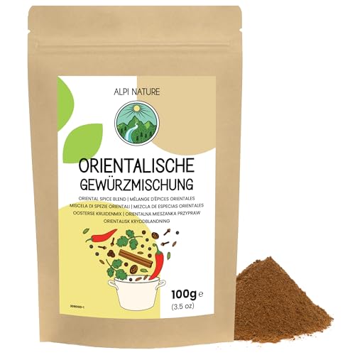 Orientalische Gewürze 100g von Alpi Nature, orientalische Gewürzmischung, indische Gewürz für Curry, Eintöpfe, Suppen und Marinaden von Alpi Nature