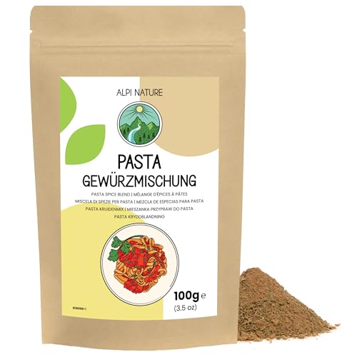 Pasta Gewürz 100g von Alpi Nature, Spaghetti Gewürz, Spaghetti Gewürzmischung, italienische Gewürzmischung, italienische Kräuter Gewürze für Pasta Sauce und italienische Spezialitäten von Alpi Nature