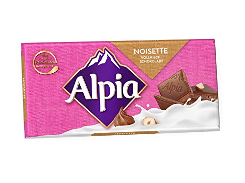 Alpia Noisette Vollmilch, 20er Pack (20 x 100 g Packung) von Alpia