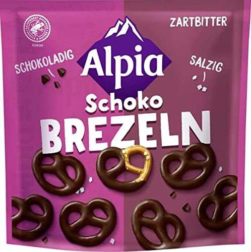 Alpia Schoko Brezeln Zartbitter, 140 g von Alpia