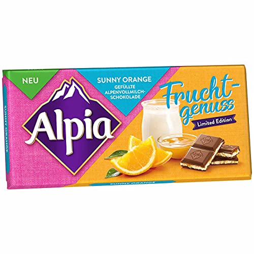 Alpia Schokolade Fruchtgenuss, Orange, 100 g von Alpia