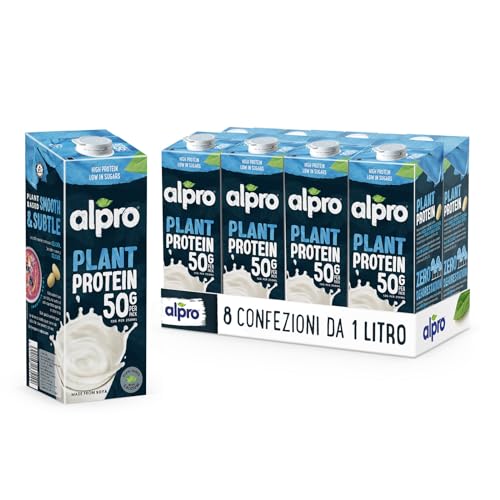 Alpro Bebida Vegetal de Soja Proteína Natural 8x1L von Alpro