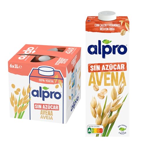 Alpro Haferdrink Ohne Zucker, 1 L, haltbar | vegan & laktosefrei | reich an Ballaststoffen, mit Calcium und Vitaminen von Alpro