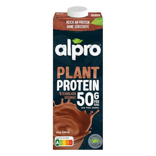 Alpro Proteindrink Soja Schokolade | 100% pflanzlich | laktosefrei | zuckerarm | reich an pflanzlichem Protein von Alpro