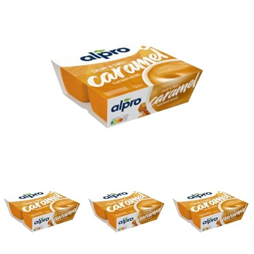 Alpro Soja-Dessert Softer Karamell, 4 x 125g (Packung mit 4) von Alpro