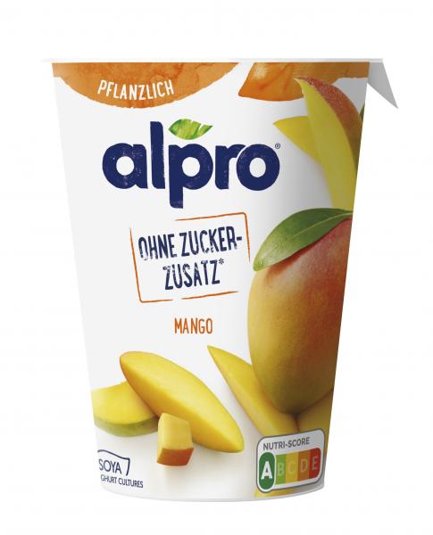 Alpro Soja-Joghurtalternative ohne Zucker-Zusatz Mango von Alpro