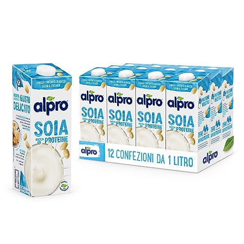 Alpro Soya Drink Natural, 12er Pack (12 x 1 l Packung) von Alpro