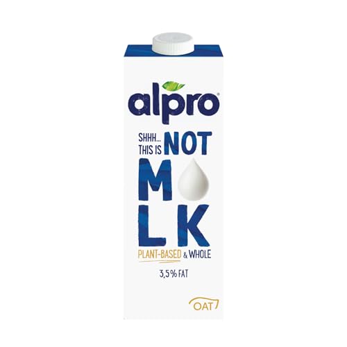 Alpro This is Not Milk 3,5 Prozent – Vegan und milchfrei – Von Natur aus laktosefrei – Reich an Ballaststoffen, Calcium und Vitaminen – 1 x 1 L – Haltbar von Alpro