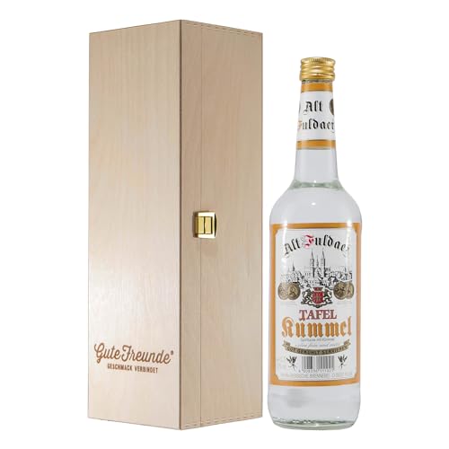 Alt Fuldaer Tafel-Kümmel-Likör mit Geschenk-Holzkiste von Alt Fuldaer