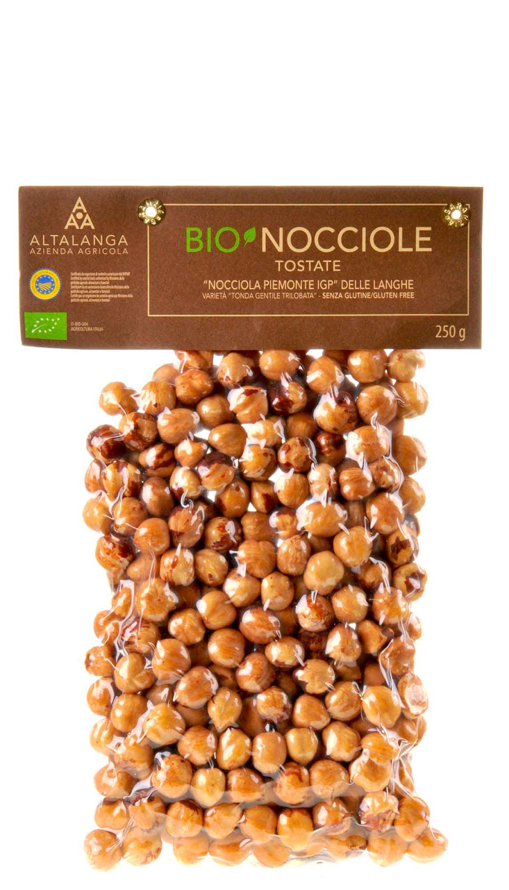 Altalanga azienda agricola Piemonteser Haselnüsse geröstet Vakuum verpackt Bio 250g von Altalanga azienda agricola