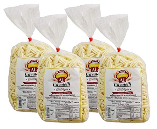 Frische Cavatelli Nudeln aus Italien 4 x 500g - trafila in bronzo - cavo pasta - capunti - kleine muschelförmige Nudeln von Altapasta