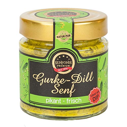 Altenburger Original Senfonie Premium Gurke Dill Senf, 180ml im Glas, pikant-frischer Senfaufstrich von Altenburger Original