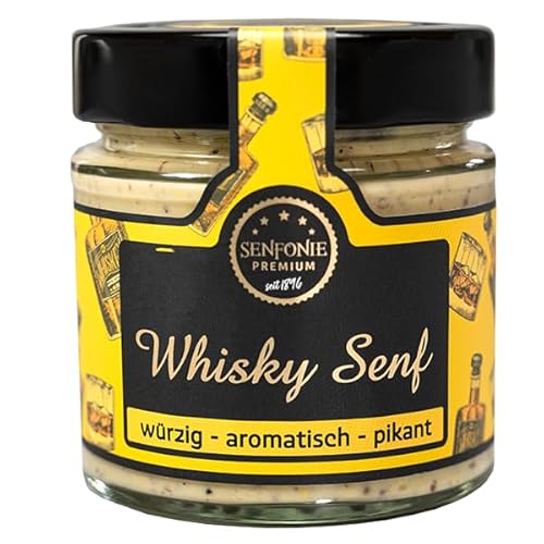 Altenburger Original Senfonie Premium Whisky Senf 180 ml, leicht körniger Senf mit Whisky verfeinert von Altenburger Original