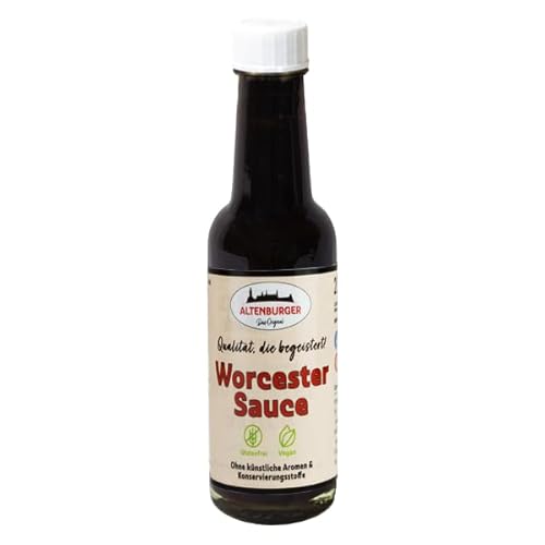 Altenburger Original Worcester Sauce, 140ml, Worcestershire Sauce glutenfrei, laktosefrei, vegan, ohne Zusatz von Aromen von Altenburger Original