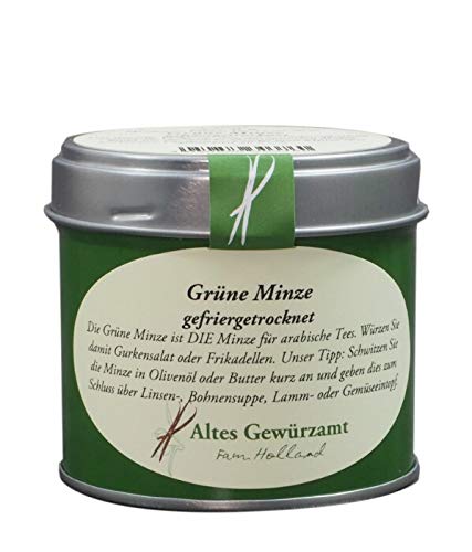 Altes Gewürzamt Gewürz Grüne Minze gefriergetrocknet, 8 Gramm - Ingo Holland von Altes Gewürzamt