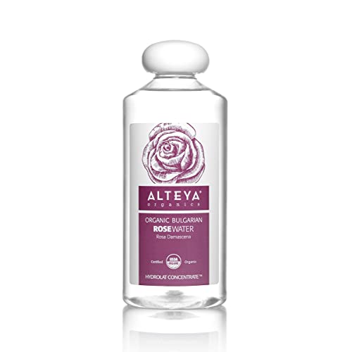 Alteya Bio Rosenwasser 500ml – 100% USDA Organic-zertifiziert GROSSE PACKUNG Rein Natürlich - wasserdampfdestilliertes Blütenwasser aus Damaszener Rosen, Direkt vom Rosenanbauer Alteya Organics von Alteya