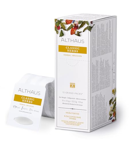 Althaus Tee CLASSIC HERBS ⋅ Kräutertee im großen Teenetz ⋅ GRAND PACK ⋅ Klassische Kräutertee-Mischung ⋅ 15 x 3,5 g von Althaus