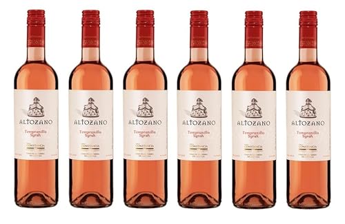 6x 0,75l - 2023er - Altozano - Rosado - Tempranillo & Syrah - Vino de la Tierra de Castilla I.G.P. - Spanien - Rosé-Wein trocken von Altozano