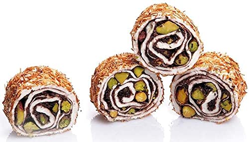 Delight-Rollen mit Engelshaar, Pistazien und Schokolade 500g von Alucra