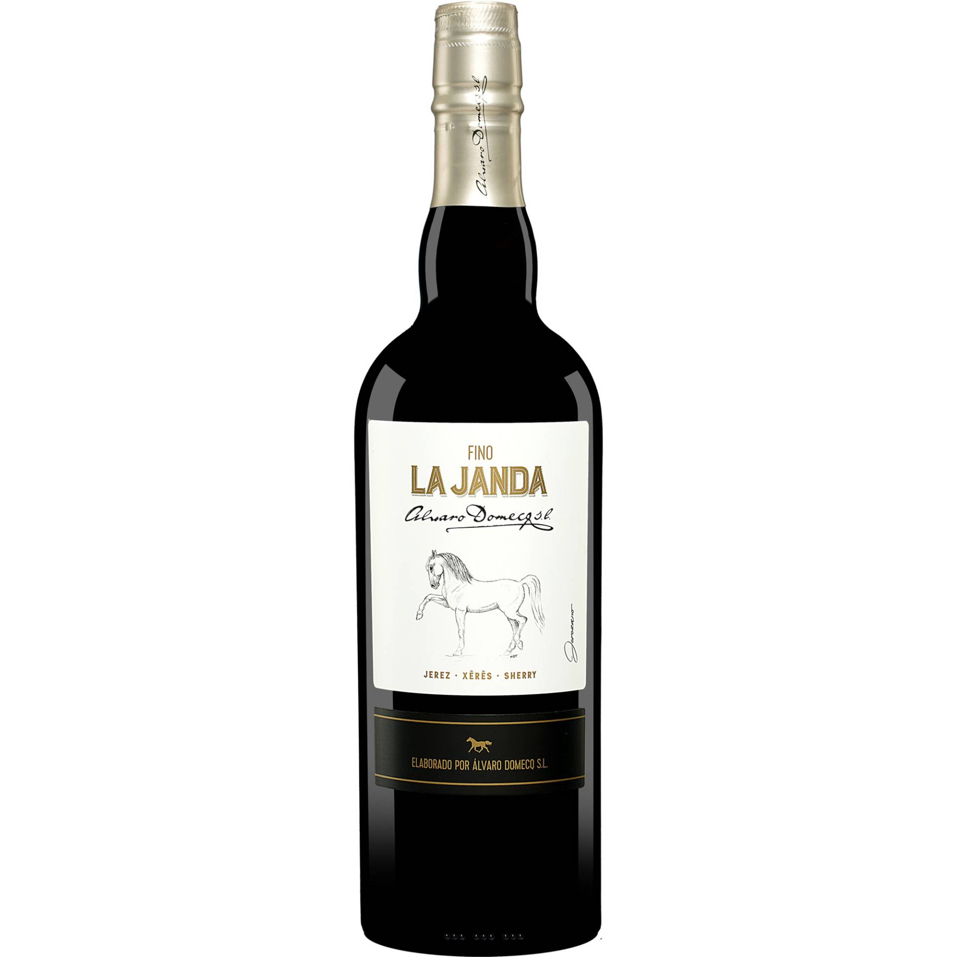 Álvaro Domecq Fino »La Janda«  0.75L 15% Vol. Trocken aus Spanien von Álvaro Domecq